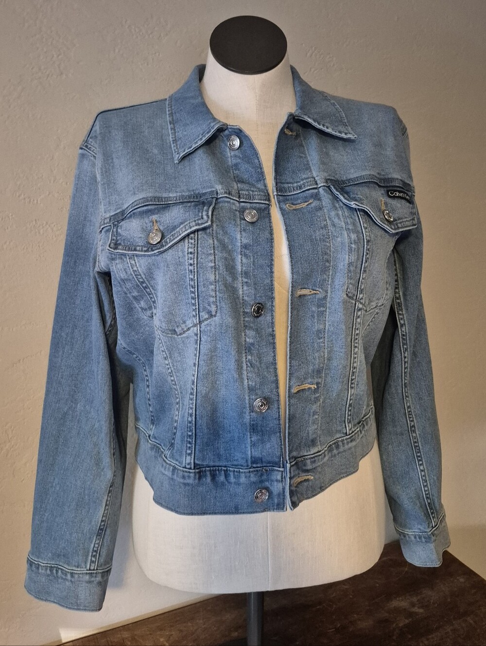 Calvin Klein Light Blue Denim Jacket L
